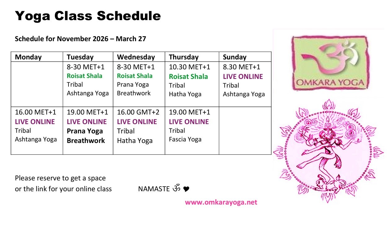 Yoga Classes Winter 26